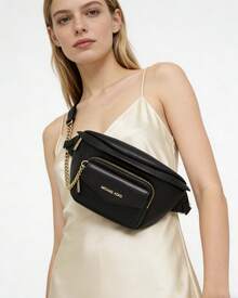 Michael Kors Túi đeo hông thời trang MK Maisie, túi đeo thắt lưng nữ, túi đeo chéo, túi đeo ngực, túi đeo vai, túi du lịch. - màu đen - Xem 6