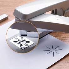 360-Degree Rotating Manual Desktop Stapler, Suitable For Office Use, White, Can Staple Up To 25 Sheets At A Time. If You Come Across It, Purchasing It Would Be A Great Choice. (Random Color) - A - View 2