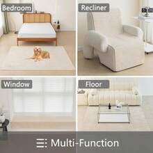 Muamar - Funda protectora de sofá para perro antideslizante impermeable para sala de estar sofá funda de asiento alfombrilla para perro almohadilla para mascotas 1 pieza 40 x 60 pulgadas - Blanco Crema - Ver 6