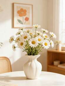 1 pièce Vase à fleurs en résine vintage élégant, peut être utilisé comme contenant pour fleurs fraîches, décoration moderne sur un support de fleurs séchées, ou centre de table sur la table à manger. Convient pour les fleurs fraîches ou artificielles, idéal pour la table basse, le bureau et la décoration du salon. - Multicolore - Voir 10