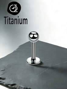 1件 ASTM F136 钛合金外螺纹 16G1.2mm 鼻环、鼻中隔环、香蕉形耳钉/耳环、眉环、舌环、唇环 身体穿刺饰品 - barbell Ball/ cone - 查看 15