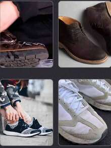 1pc Portable Suede Shoe Cleaner, Waterless, Easy To Carry, Suitable For Cleaning Velvet, Leather, Sneakers And White Shoes, Dry Cleaning Stain Removal, Travel-Friendly Shoe Care Wipe, Non-Abrasive, Ideal For Sneakers, Shoes, Spring/Summer Essentials, Bridesmaid Gifts, Room, Bedroom Decor, Beach, Travel, Men, Women, Vacation, Cute Accessory - Rectangle - View 3