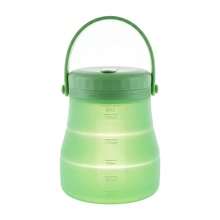 1个可折叠硅胶食品保鲜容器，蔬菜水果便携式保温冷却桶，户外露营饮料杯 - 彩色 - 查看 14