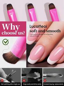 1支多功能三合一法式美甲刷，适用于UV凝胶美甲、精细美甲、卸甲、涂指甲油等，是美甲沙龙DIY设计美甲工具的理想之选。 - 彩色 - 查看 9