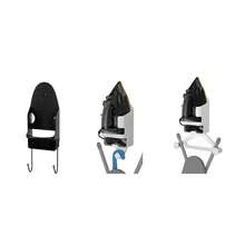 Universal Size Iron Board Holder And Hook, Home Use Iron Board Storage Rack, Iron Holder, Suitable For Various Iron Boards - White - View 10