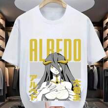 Overlord Ainz T-Shirt Ooal Gown Albedo Overlord Anime Manga Gifts Shirt All Size (2) - Black - View 8