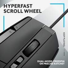 Logitech G502 X Wired Gaming Mouse Lightweight 89g LIGHTFORCE Switches 13 Programmable Buttons Dual Scroll Wheel For PC Mac Black - 查看 4