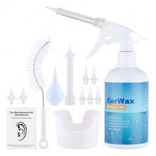Ear Wax Removal Kit, Ear Irrigation Flusher, Earwax Remover With Wash Basin, Fast Ear Cleaning Relief - 500ml - Xem 2