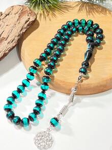 1 chuỗi hạt cầu nguyện Hồi giáo gồm 45 hạt, hai màu, cầm tay hoặc đeo được, dùng được cho cả nam và nữ. - Nhiều màu - Xem 8