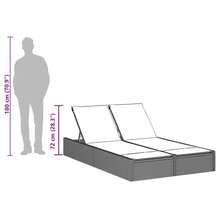 vidaXL Chaise longue de patio et balançoire - A - Voir 8