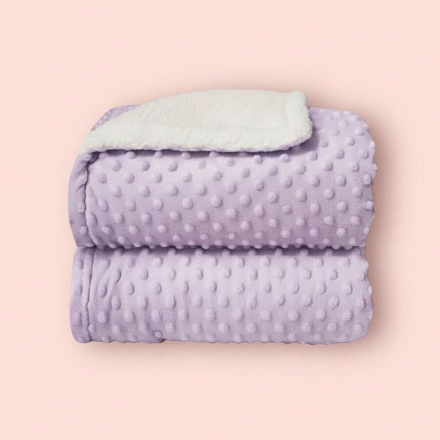 Luxury Double-Sided Baby Blanket - Lilac Lavender - View 1
