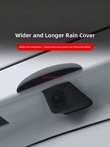 2pcs/Set Car Rearview Mirror Rain Guard, Thickened & Widened Edge - Matte Finish Rain Camera Protector, Auto Decor Accessories, Fit For Cars, Trucks, SUVs Rearview Mirrors - Enhance Visibility In Rainy And Heavy Rain Conditions, Universal Fit Car Rearview Mirror Rain Shield, Rain & Sunshade Auto Accessories, Good Modification Parts, Rain Cover, Auto Supplies - Gaya panjang, setengah lingkaran - View 8