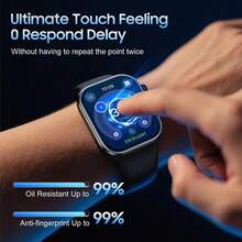 BOLLYMORE Folie de protecție a ecranului TPU pentru Apple Watch Series 10-42/46mm, folie de protecție anti-zgârieturi cu acoperire completă, aplicabilă pentru Apple Watch Series 11-42/46mm, Series 4/5/6/SE -40mm/44mm și Ultra Series 49mm 45mm 40mm 42mm accesorii pentru ceas inteligent, protecție a ecranului de înaltă definiție, anti-zgârieturi și anti-uzură - 2 bucăți - Vizualizare 6