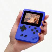 YiYi 1pc Macaron Mini 400合1掌上游戏机，1020mAh电池，复古经典游戏，便携式彩色游戏机（1人/2人） - 彩色 - 查看 13