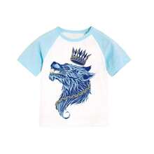 Tiger Head Heat Transfer Iron On Stickers For T-Shirt Jeans Pillow Clothes DIY Decoration A-Level Washable Patches With Waterproof  Protection Decoration Applique - Wolf - View 2