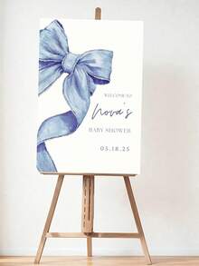 Customized Party Welcome Sign - Adorable "Cowgirl" Style Baby Shower Welcome Template (Editable Text/Name) | Western Theme Welcome Sign | Party Decor Design Asset - Multicolor 01 - View 7