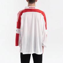 Adidas Blueliner Trefoil Mesh Three-Quarter Sleeve T-Shirt White Red Tops Men - Multicolor - View 6