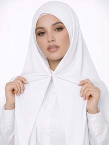 一件式三合一速戴雪纺头巾,内置磁铁和底帽/一体式速戴头巾 - 无需别针,防滑贴合,几秒即可轻松佩戴。适合日常搭配长袍、户外活动、祈祷和礼拜。 - 彩色 - 查看 21