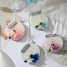 轻奢香氛蜡片，衣橱香氛挂片，家居无火香氛圆形蜡片，婚礼季礼物，汽车香氛片，大豆蜡，手工制作。 - 均碼 - 查看 3
