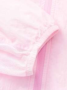 Balabala Tween Girl' Girls Boys Summer Lightweight UV Protection Jacket, Cooling Packable Hooded Outerwear - White Red - View 5