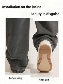 Clips invisibles para acortar las patas del pantalón, evitan que los pantalones se arrastren por el suelo, dispositivo de reparación invisible y sin costuras para las patas del pantalón, adecuado para vaqueros y pantalones, impermeable, portátil - Multicolor - Ver 3