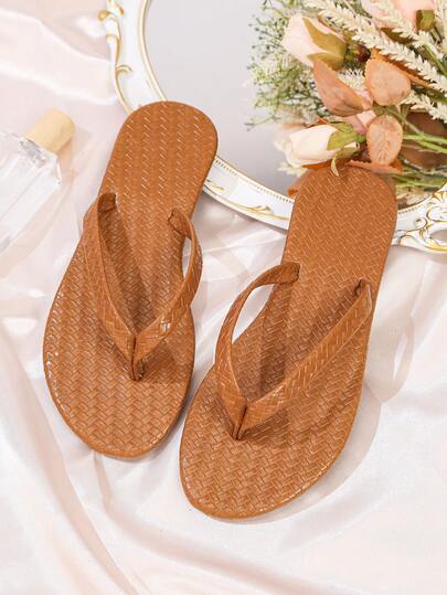 Tongs d'été à motifs pour femmes, douces et confortables, convenant pour le bureau, la sortie, la fête, les vacances, la plage