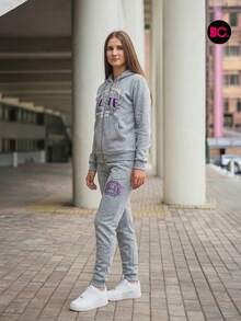 Conjuntos de dos piezas para mujer, mujer alta - Gris Claro - Ver 2