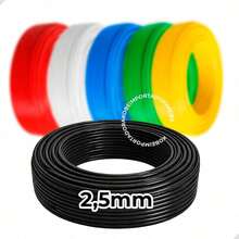 Flexible Electrical Cable Wire 2.5mm 50M Roll Inmetro Flame Retardant High Durability Safety Installations - Black - View 2