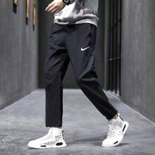 Nike Dri-Fit Logo印花休閒運動褲 男款 - 黑色 - 查看 2