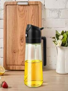 Porta Azeite e Vinagre Galheteiro Vidro e 450 ml Profissional Com Dosador e spray KL-1167 - A - Visão 1