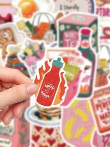 50pcs Aesthetic Stickers: Laptop, Planner, Phone Case, And Tablet Decals (PVC) - A - View 6