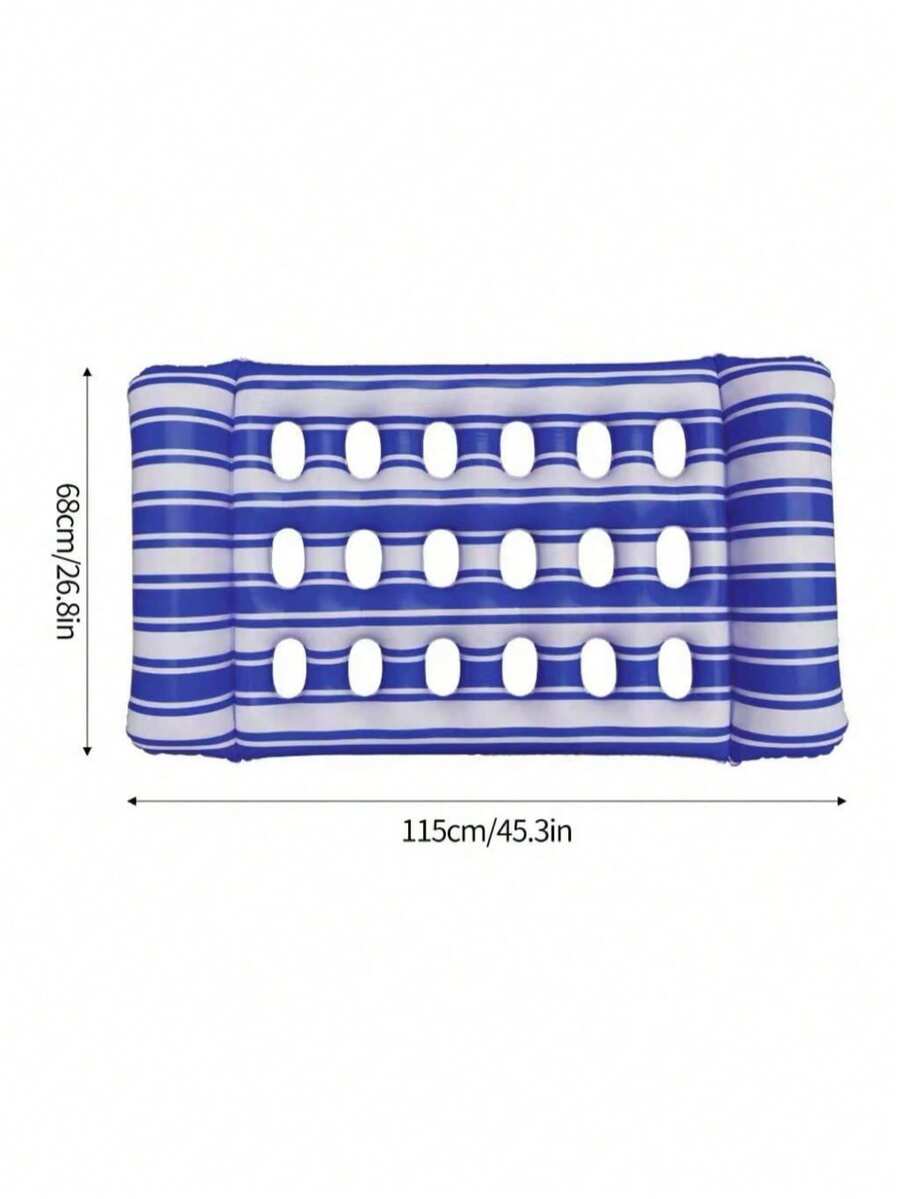 Võng phao bơm hơi PVC dày dặn dành cho người lớn, giường nằm nổi trên nước dày, thảm phao hồ bơi.