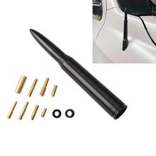 Cool Bullet Shaped Car Antenna, Universal Fit Vehicle Antenna Replacement, Car Styling Accessories For Pickup Trucks SUVs - Black - View 5