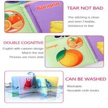 1包婴儿布书，彩色布艺书，适合婴幼儿，早教益智玩具 - 动物/水果/交通工具，数字认知感官玩具，柔软质地，适合新生儿，促进宝宝发育，是理想的礼物之选。 - 彩色 - 查看 7