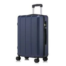 YONSLY Suitcase 16/20/24/28 Inch With 4 Wheels, 360° Combination Lock, Mesh Compartment, Soft Rubber Handle, Lightweight, Shockproof Trolley Suitcase, Carry-On Hard Shell Suitcase - 深藍 - 查看 13