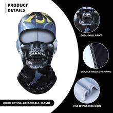 Fabulous Be Xtreme Mặt nạ trùm đầu mùa hè dành cho hoạt động ngoài trời, đạp xe, thoáng khí, nhanh khô, co giãn, thích hợp cho câu cá, leo núi, đi bộ đường dài, chống nắng, in hình đầu lâu, lớp lót mũ bảo hiểm thời trang. - Nhiều màu - Xem 3