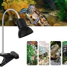 Adjustable Turtle Basking Lamp Holder, US/EU Plug, Reptile Lizard Gecko Calcium Lamp Fixture - 50W Light Bulb - View 3