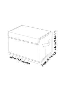 1个可爱卡通动物图案可折叠收纳盒，带提手，多用途收纳箱，适用于婴儿房、卧室、存放婴儿衣物、床底收纳、玩具收纳 - 彩色 - 查看 8