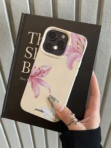 1 chiếc ốp lưng điện thoại chống sốc bằng da họa tiết hoa ly, chất liệu TPU, thích hợp làm quà tặng ngày lễ, tương thích với Apple iPhone Xs/Xsmax/Xr/11 12 13 14 15 16pro/Promax/14 15 16plus/17, Unisex - Nhiều màu - Xem 5