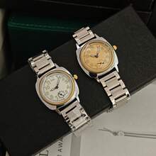 女士复古奢华日系石英表 时尚简约艺术钢带女士手表 - 均碼 - 查看 8