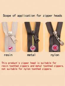 Multi-Functional Zipper Pull Replacement Set, Easy To Install, Portable Emergency Buckle, Suitable For All Clothing Sizes - Suitable For Jackets, Boots, Backpacks, Suitcases - Clothing Accessories Repair Set, Backpack Repair, DIY Repairer - Silver - View 4