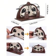 1 Creative Animal-Shaped Fashion Glasses Storage Rack, Detachable Wooden Desktop Glasses Display Stand, Animal-Shaped Glasses Organizer, Dressing Table Glasses Holder. - Animal - View 8