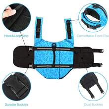 1 pieza Chaleco salvavidas para mascotas, ropa de natación para perros, adecuado para perros pequeños y medianos, atuendo de verano - Multicolor - Ver 7