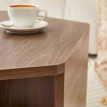 Hexagonal Multifunctional Coffee Table (79 X 69.4 X 40 Cm) – Easy-To-Assemble Modern Design For Versatile Spaces, Offering Expanded Living Solutions - Brown - View 11