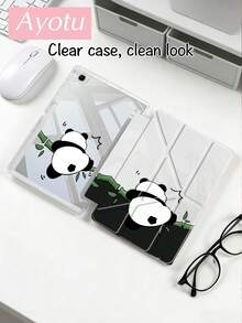 Ayotu 可爱卡通竹熊猫女巫图案 Y型支架翻盖保护套，兼容iPad A16、iPad Pro 13/12.9/11、iPad Air 11/13、iPad mini、iPad Air 11英寸、Kindle（第11代，2024年发布）、Kindle Paperwhite（第12代，2024年发布） - 彩色 - 查看 5