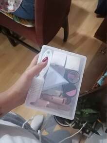 1件長方形透明塑膠釣具收納盒，附翻蓋，珠寶零件配件元件工具整理盒，適用於電子元件、五金零件、玩具零件 - 無色 - 查看 4