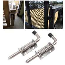 2pcs Tornillos De Cierre De Puerta 5 Pulgadas Con Resorte Acero Inoxidable Para Puertas, Furgoneta, Gabinetes Y Cofres - 2 piezas - Ver 8