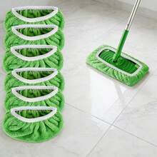 7pcs/Set High Quality Reusable Mop Replacement Pads: Washable, Durable, Wet & Dry Use, Highly Absorbent - A - View 7