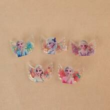 5pcs Crystal Sofa Clips, Wing Princess Hair Clips, Cartoon Pattern Hair Clips, Bangs Clips, Suitable For Daily Wear And Gifts, Cute Hair Accessories, Party Favors - Multicolor - View 7