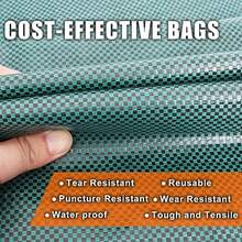 Reusable Yard Waste Bags 72 Gallon Lawn And Leaf Bags 3 Pack Heavy Duty Garden Bags With Gardening Gloves Standable Garden Waste Bag With 4 Handles Camping Yard Recycling Bag For Leaves - Verde 72 galones - Ver 6